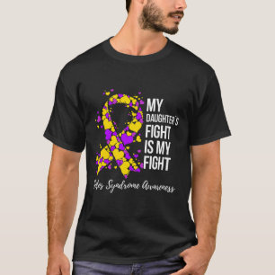 私の娘の戦いは私の戦いソトス症候群 Tシャツ