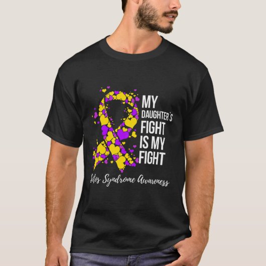 私の娘の戦いは私の戦いソトス症候群 Tシャツ (正面)