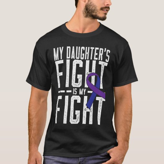 私の娘の戦いは私の戦いリウマチ関節炎 Tシャツ (正面)
