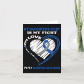 私の娘の戦いは私の戦い1型糖尿病Aw カード (正面)