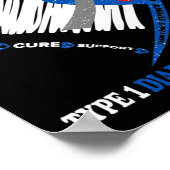 私の娘の戦いは私の戦い1型糖尿病Aw ポスター (角)