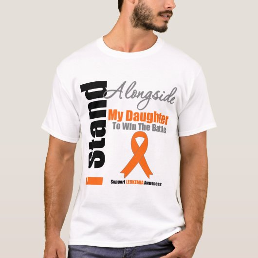 私の娘の横の白血病Iの立場 Tシャツ (正面)