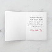 私の娘の母エレガントの日のカード カード (内部)