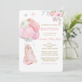 私の娘の洗礼と1歳の誕生日のお知らせ 招待状 (スタンド正面)