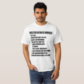 私の娘の白のTシャツに日付を記入するための規則 Tシャツ (正面フル)