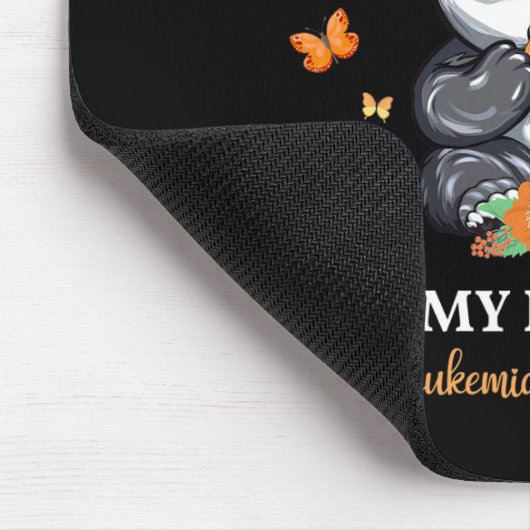 私の娘の白血病衣服Pのための認識度オレンジ マウスパッド (コーナー)