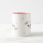 私の娘の結婚式を乗り越えたマグカップ ツートーンマグカップ (中央)