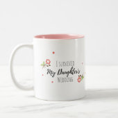 私の娘の結婚式を生き延びたマグカップ ツートーンマグカップ (左)