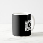 私の娘の贈り物が父の日おもしろいに コーヒーマグカップ (正面右)
