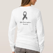 私の娘のEDS認知症のためのストライプを着ています Tシャツ (裏面)