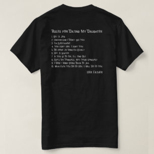私の娘のTシャツに日付を記入するための規則 Tシャツ