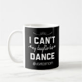 私の娘はダンスのお母さんおもしろい踊り コーヒーマグカップ (左)