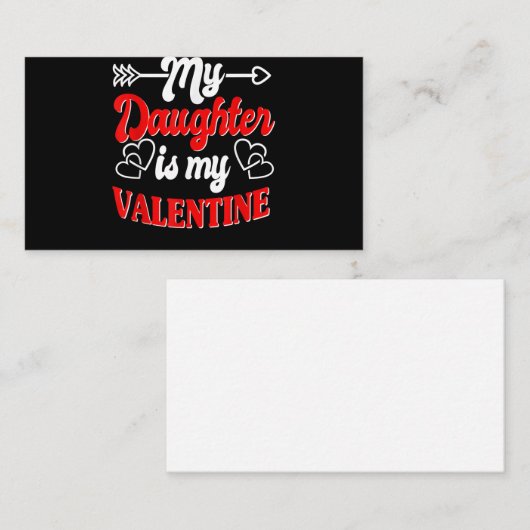 私の娘はバレンタインの母バレンティンの父 エンクロージャーカード (正面/裏面)