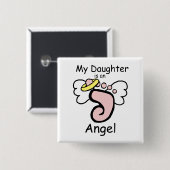 私の娘は天使Pinです 缶バッジ (正面&裏面)