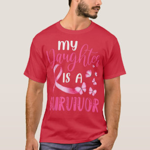 私の娘は生き残った乳がん認識度 Tシャツ
