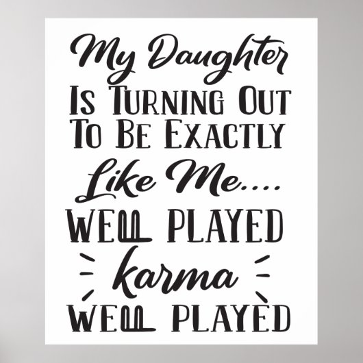 私の娘は私にそっくりになってきている ポスター (正面)