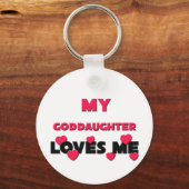 私の娘は私を愛している キーホルダー (正面)