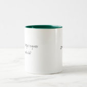 私の娘は航空宇宙学の技術者…です ツートーンマグカップ (中央)