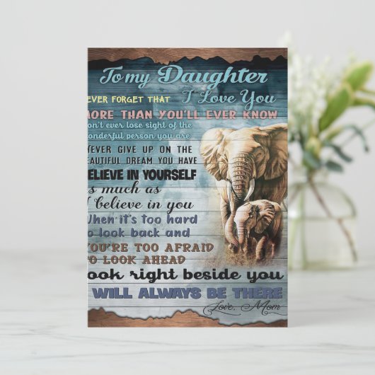 私の娘へのおもしろい贈り物 |家族プレゼント シーズンカード (スタンド正面)