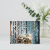 私の娘へのおもしろい贈り物 |家族プレゼント ポストカード (スタンド正面)