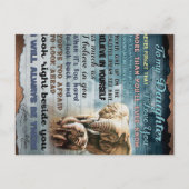 私の娘へのおもしろい贈り物 |家族プレゼント ポストカード (正面)