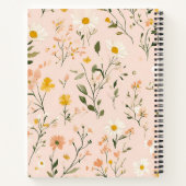 私の娘へのソフトフローラ手紙スパイラルノート ノートブック (裏面)