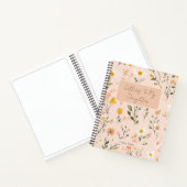 私の娘へのソフトフローラ手紙スパイラルノート ノートブック (内部)