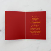 私の娘へのメリークリスマス + 義理の息子カード シーズンカード (内部)