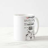 私の娘へ – いつもしも明日がある コーヒーマグカップ (正面右)