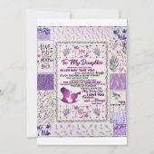 私の娘へ、私の赤ちゃん娘よ、永遠に愛してる シーズンカード (正面)