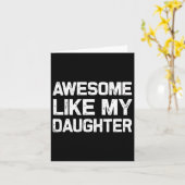 私の娘みたいで素敵よ 笑える父の日プレゼント カード (黄色い花)