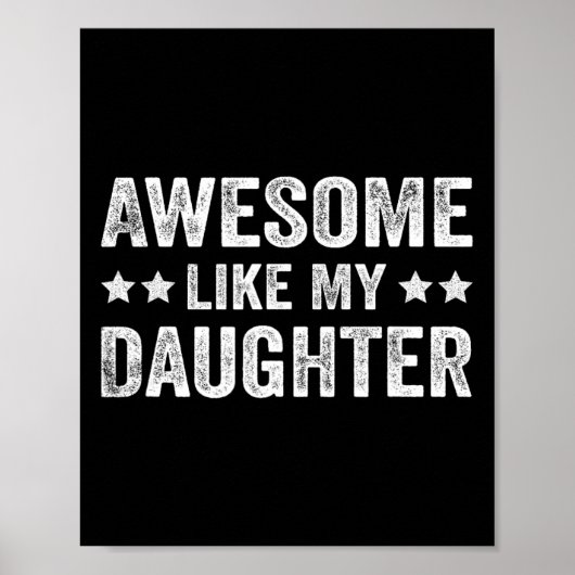私の娘みたいで素敵 父の日 ポスター (正面)