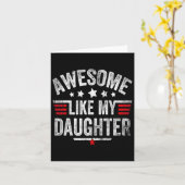 私の娘みたいに素敵なヴィンテージ ユニークなパパ カード (黄色い花)