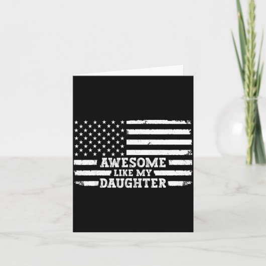 私の娘みたいに素敵 笑えるメンズ カード (正面)