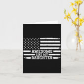 私の娘みたいに素敵 笑えるメンズ カード (黄色い花)