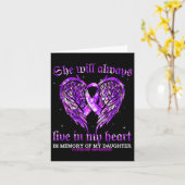 私の娘を覚えています - オーバードーズ認識の天使 カード (黄色い花)