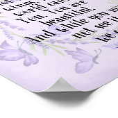 私の娘バタフライ感動的引用文 ポスター (角)