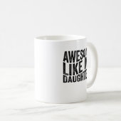 私の娘素晴らしたちパパ父の日のように コーヒーマグカップ (正面右)