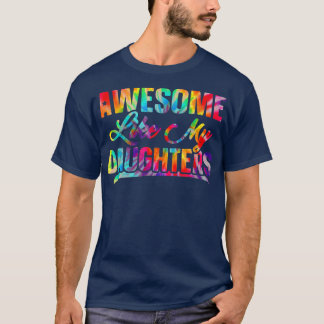 私の娘素晴らしたち絞り染め父の日 Tシャツ