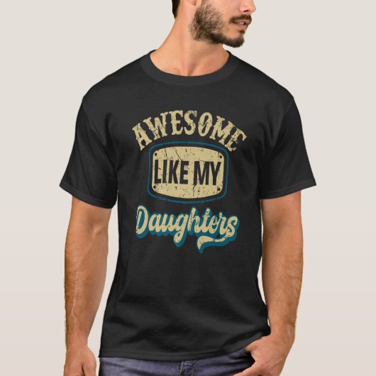 私の娘素晴らしのグラフィックノベルティ皮肉のように Tシャツ (正面)