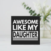 私の娘素晴らしのトレンディー父の日のように 招待状 (スタンド正面)