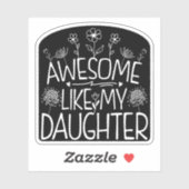 私の娘素晴らしの山花がママに現れるように シール (シート)