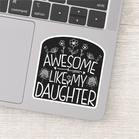 私の娘素晴らしの山花がママに現れるように シール (詳細)