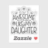 私の娘素晴らしの山花がママに現れるように シール (シート)