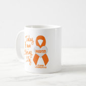 私の娘1を恋しく思う白血病 コーヒーマグカップ (正面左)