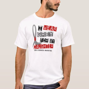 私の娘37のための糖尿病Iの衣服の灰色 Tシャツ