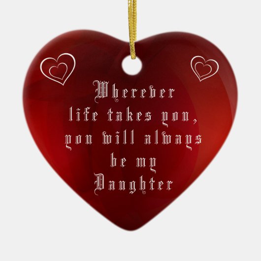 私の娘 セラミックオーナメント (正面)