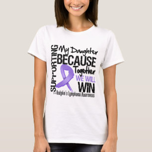 私の娘- HodgkinのLymphoma.png --を支えます Tシャツ