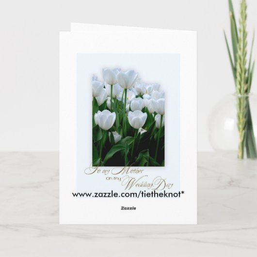 私の婚礼の日の母ありがとう サンキューカード (裏面)