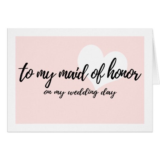 "私の婚礼の日の私のメイド・オブ・オーナー（花嫁付き添い人） "へのかわいいピンク (正面横)